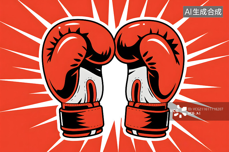 【AI数字艺术】拳击手套特写图片素材