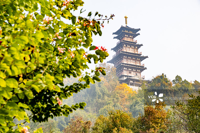 眉山市彭山区景区不老阁图片素材