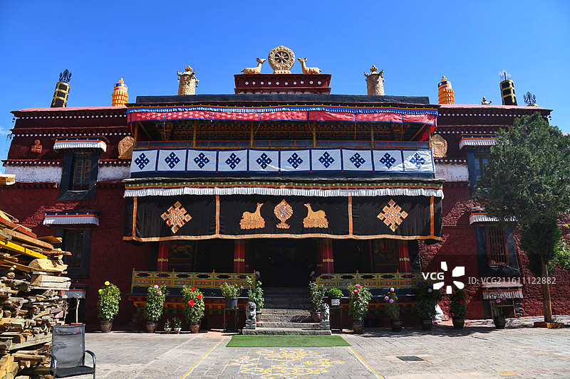 拉萨策门林寺图片素材