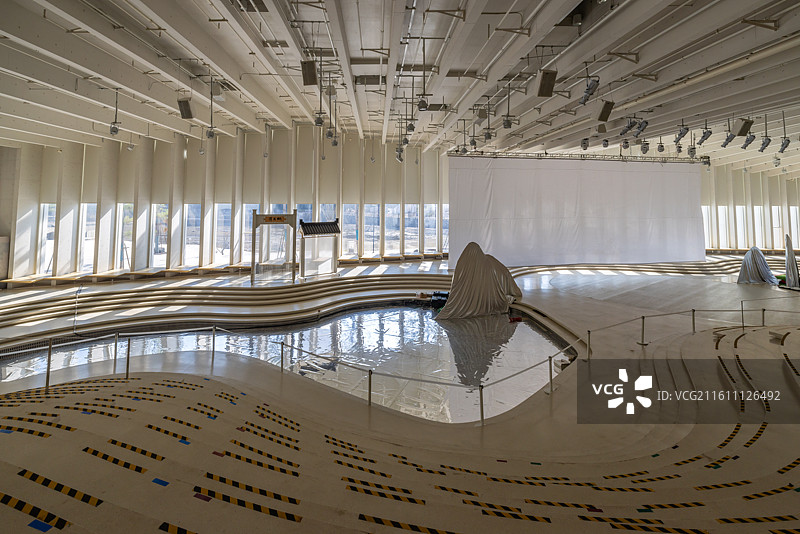 安徽省宣城市泾县宣纸文化园博物馆室内建筑风光图片素材