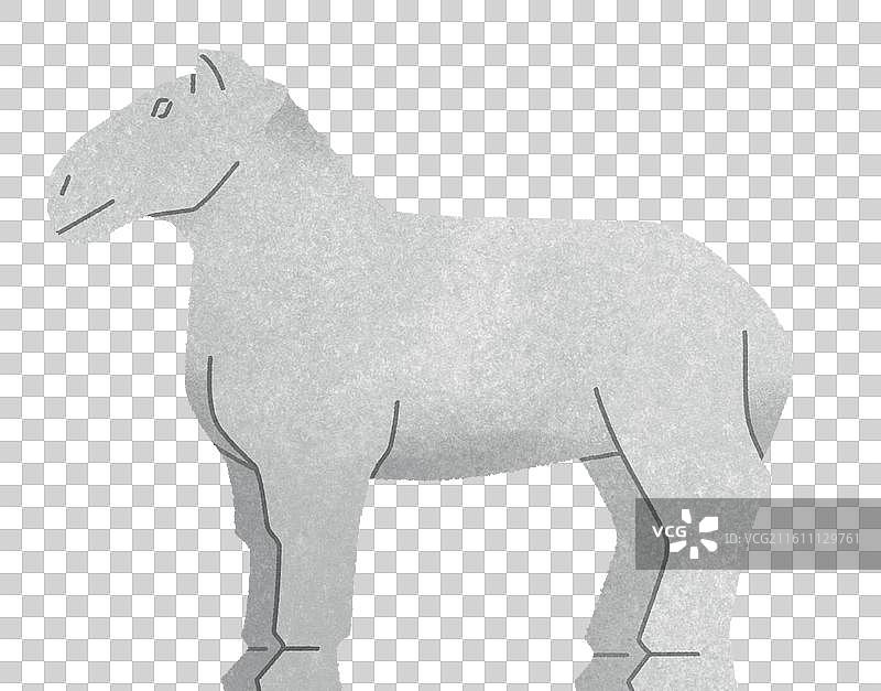 石象路神道动物石刻图片素材