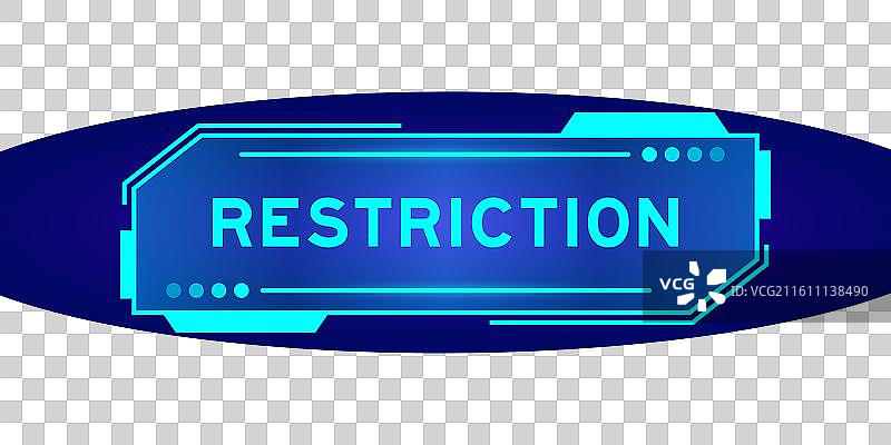 蓝色的未来HUD横幅图片素材