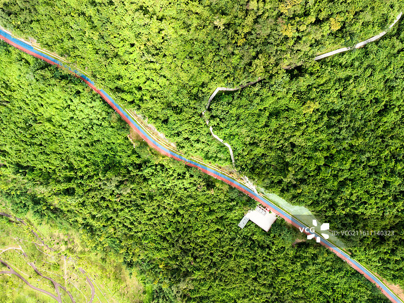 海南自贸港三亚临春岭森林公园航拍风景图片素材