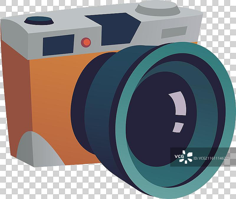 卡通相机图标 摄影 彩色图片素材