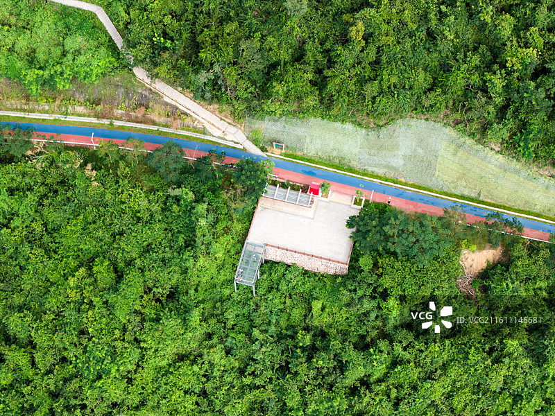 海南自贸港三亚临春岭森林公园航拍风景图片素材