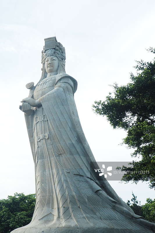 湄洲岛妈祖像图片素材