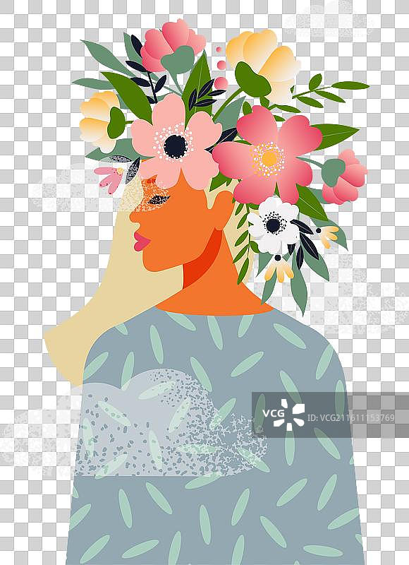 自由积极的心灵概念图片素材