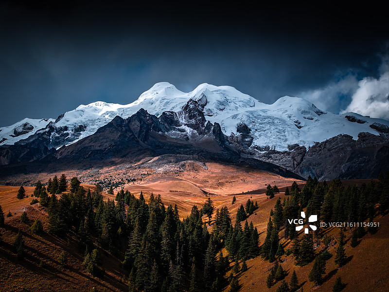 格聂山的秋天图片素材