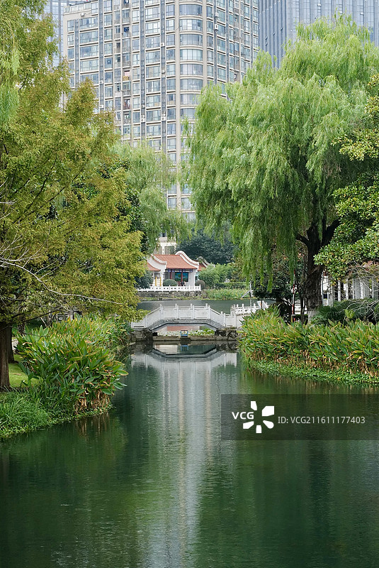 湖北武汉小南湖公园城市风光图片素材
