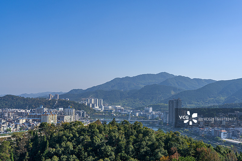 顺昌县城景图图片素材