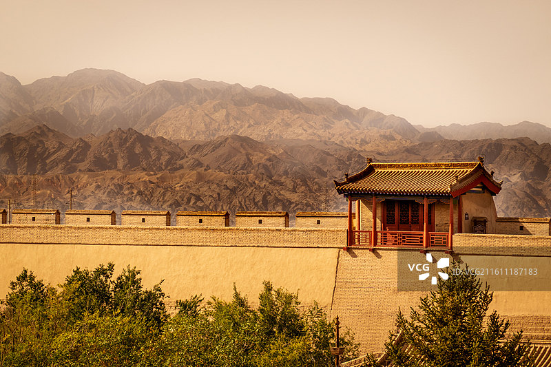 甘肃嘉峪关城楼图片素材