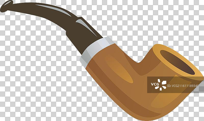 抽烟斗卡通图标 复古 尼古丁图片素材