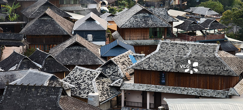 云南普洱澜沧拉祜族自治县景迈山～芒洪古寨～图片素材