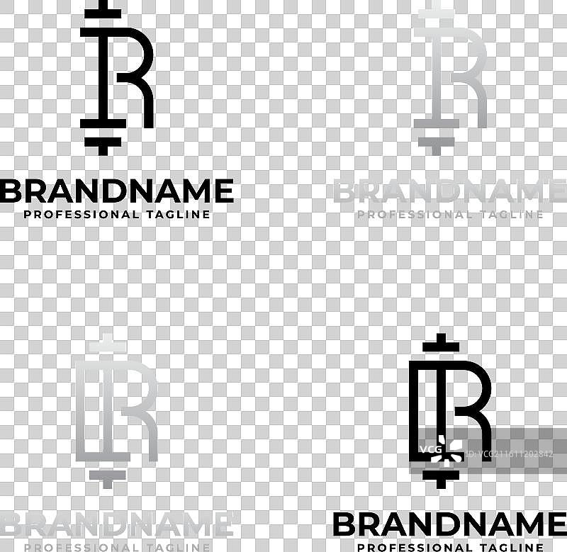 字母r健身房标志，非常适合健身和健美操图片素材