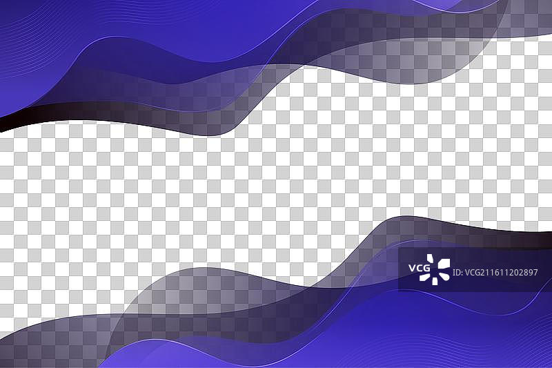 简约的蓝色渐变波浪抽象背景图片素材