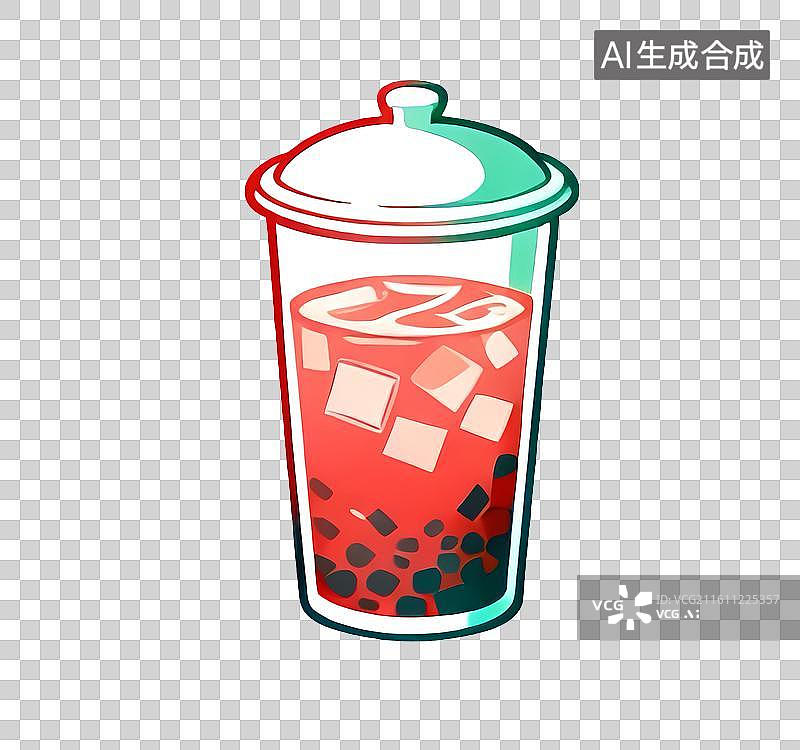 【AI数字艺术】美味水果凉茶元素图片素材