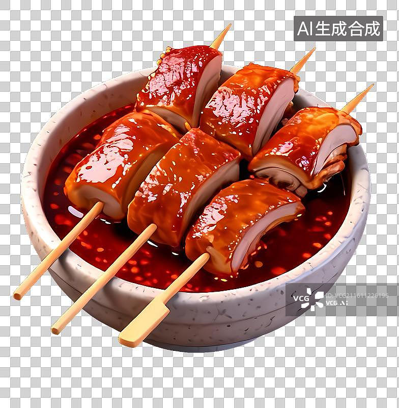 【AI数字艺术】美味烤串元素图片素材