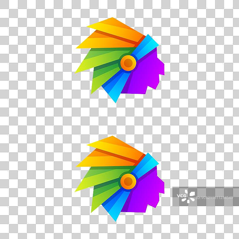 现代印度吉祥物标志设计图片素材