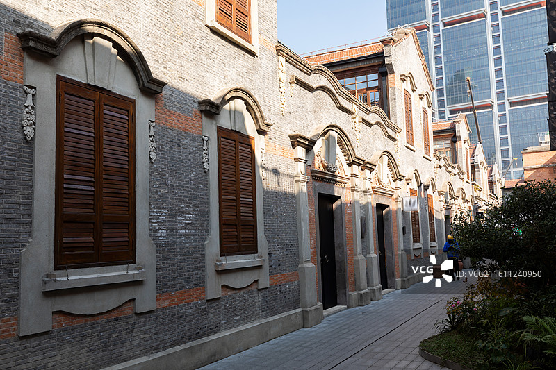 上海市静安区 张园石库门建筑群商业街区图片素材