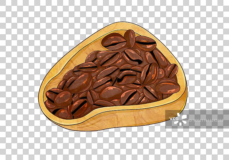 咖啡元素咖啡豆图片素材