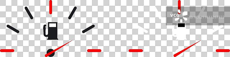 燃油指示灯细线图标集图片素材