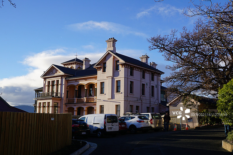 澳大利亚塔斯马尼亚霍巴特郊区城镇景观图片素材