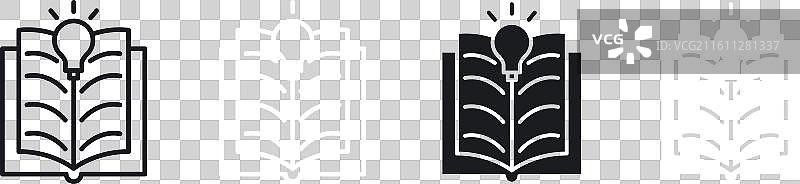 学习细线图标集图片素材