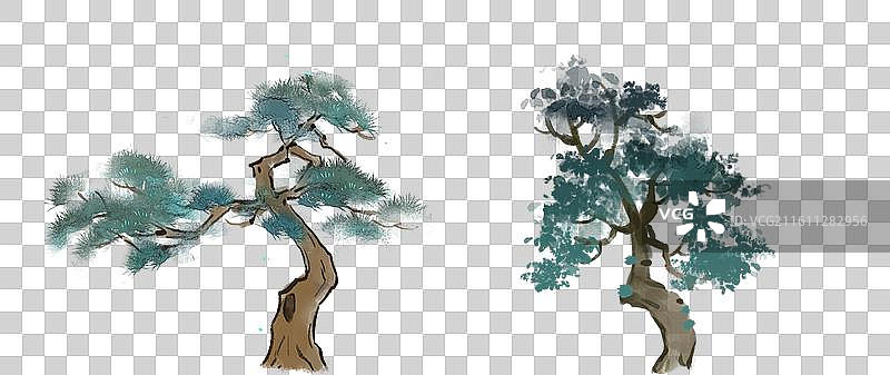 松树常绿乔木图片素材