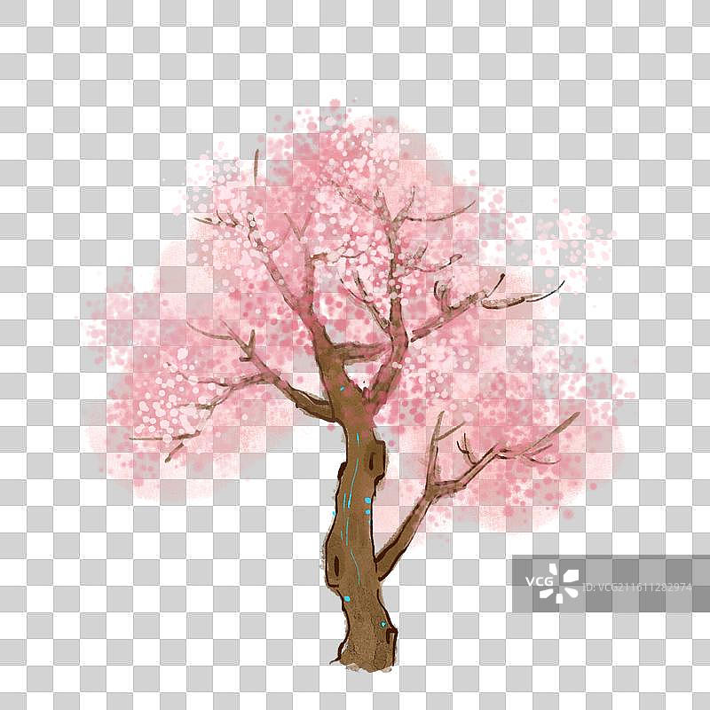 浪漫樱花树图片素材