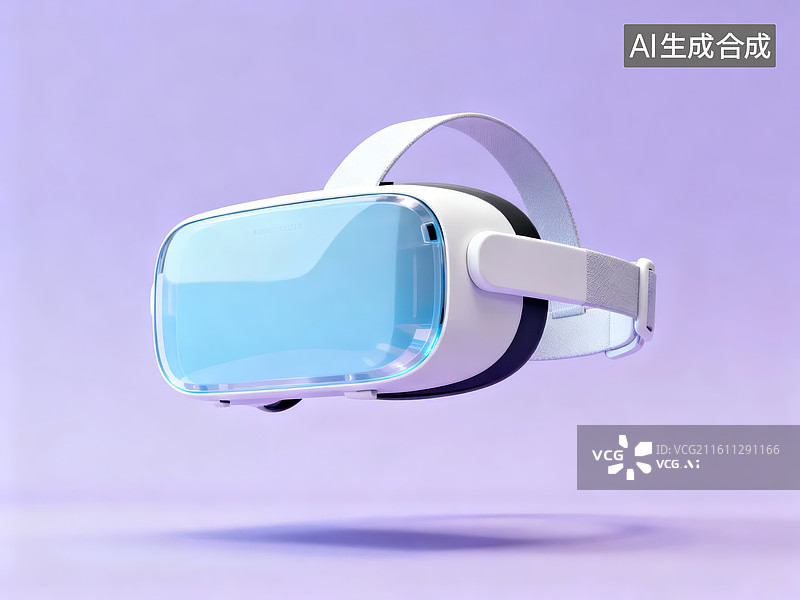 【AI数字艺术】虚拟现实头戴设备展示图片素材