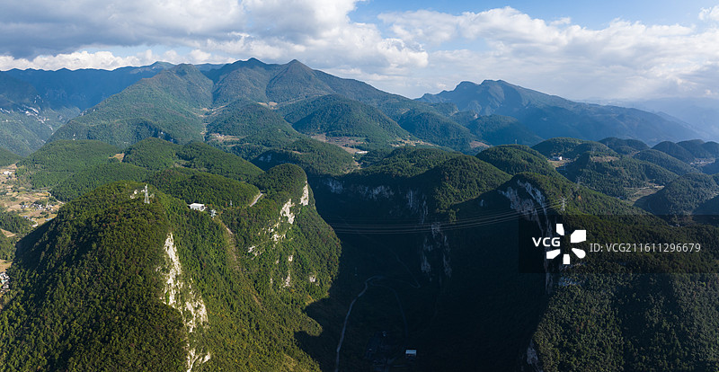 重庆武陵山大裂谷自然风光图片素材