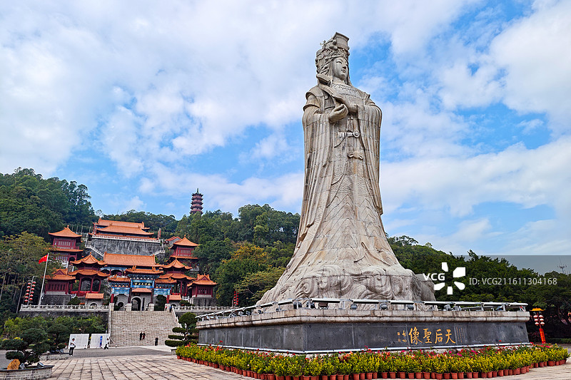 中国广东广州南沙大角山东南麓天后宫 国家AAAA级景区图片素材