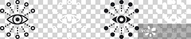 共享愿景细线图标集图片素材