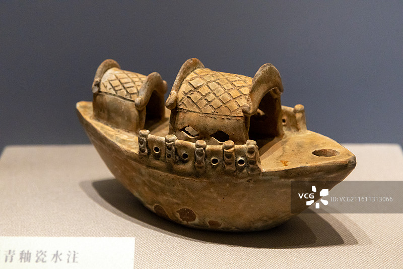 台州博物馆 青釉瓷水注图片素材