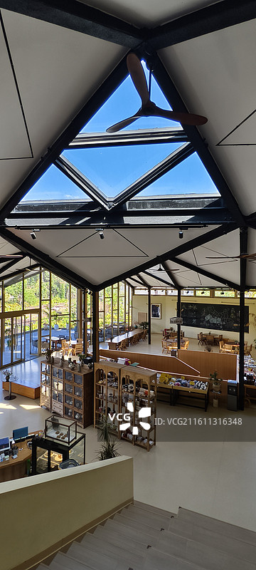 云南普洱咖啡庄园～美丽星村，有风咖谷图片素材