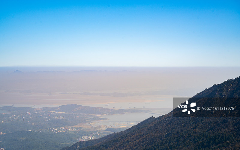 庐山俯瞰九江市庐山市图片素材