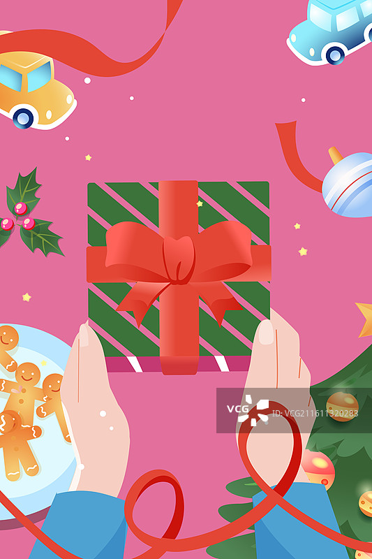 卡通冬季冬天圣诞节平安夜电商礼物礼盒送礼消费促销优惠活动情侣学生庆祝活动自然风景渐变矢量插画图片素材