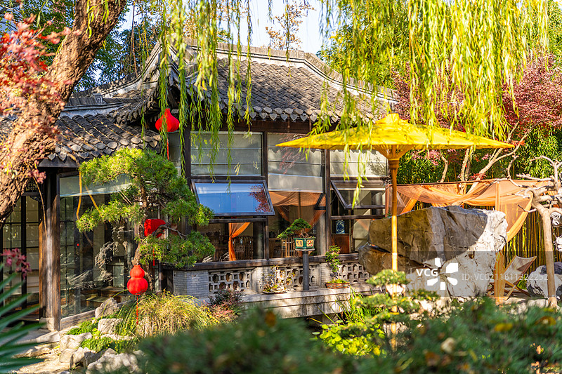 扬州重构冰瓯馆百年老宅民宿图片素材