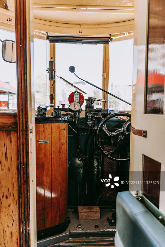 新西兰坎特伯雷基督城观光小火车图片素材