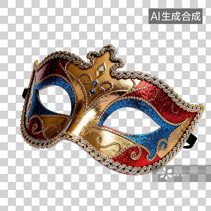 【AI数字艺术】精致威尼斯风格华丽假面图片素材