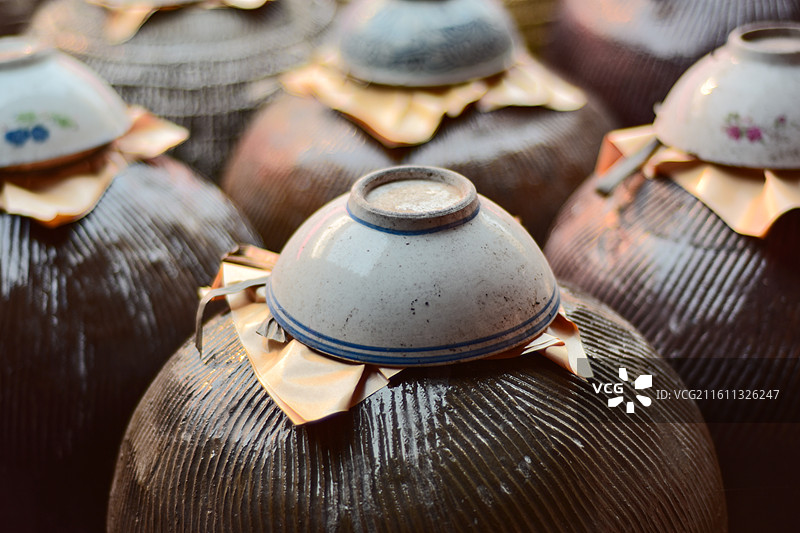 浙江绍兴黄酒酿造图片素材