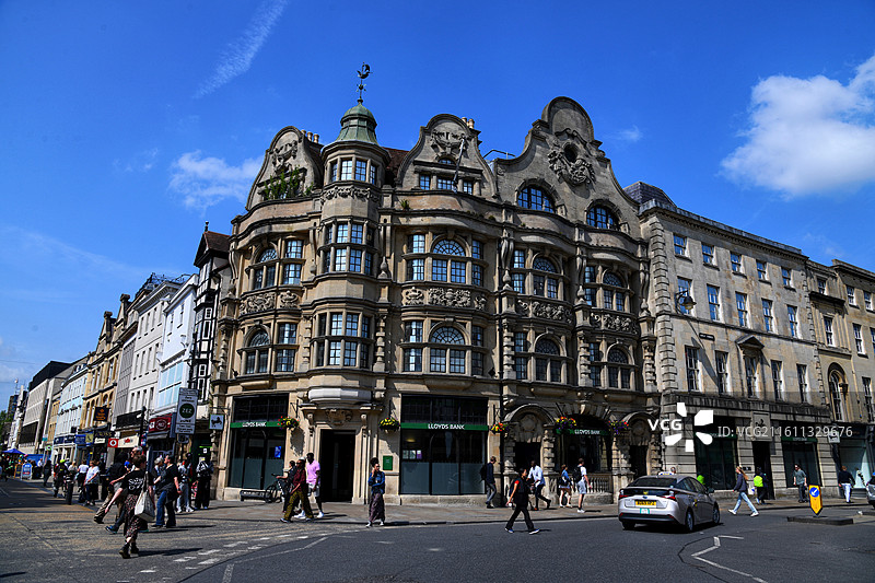 英国牛津城市街景图片素材