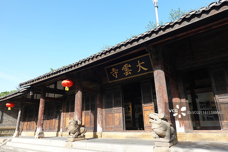 四川省广元市广元千佛崖摩崖造像千佛崖石窟图片素材