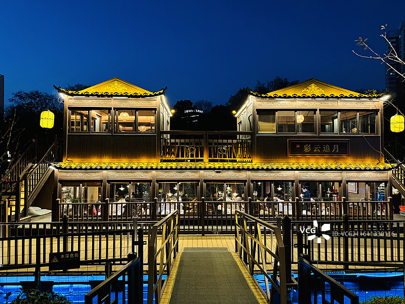 合肥包河公园船宴图片素材