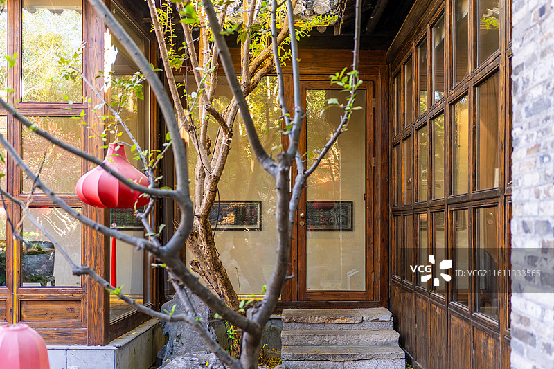 扬州重构冰瓯馆百年老宅民宿图片素材