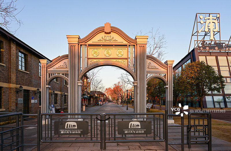 南京浦口火车站街区，朱自清背影发生地，中国最文艺火车站图片素材