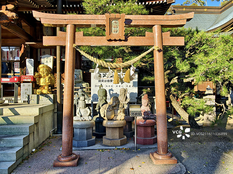 日本香川县高松市，田村神社（一宫大社，赞岐国二十四社之一）图片素材