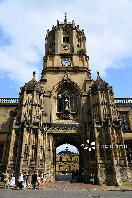 英国牛津汤姆塔 Tom Tower图片素材