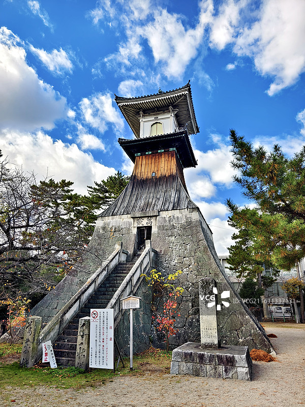 日本香川县仲多度郡，金刀比罗宫（金毘罗宫）北神苑图片素材