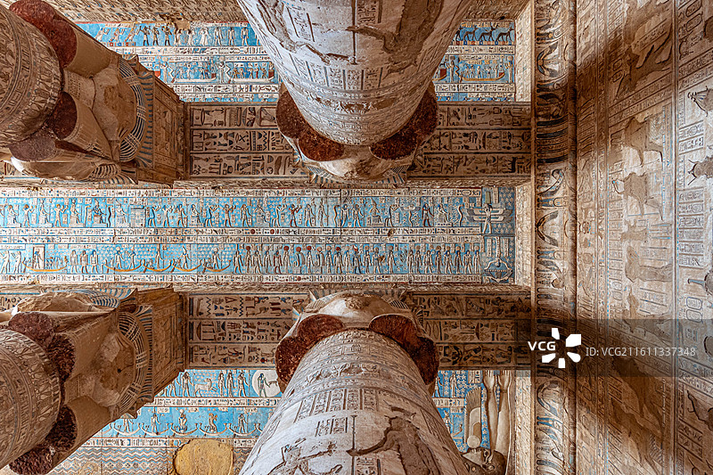 埃及卢克索丹德拉神庙图片素材